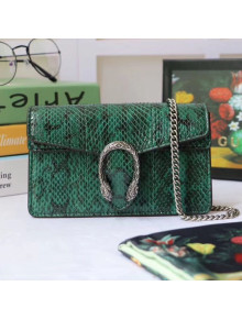 Gucci Dionysus Super Mini Snakeskin Bag 476432 Green 2019