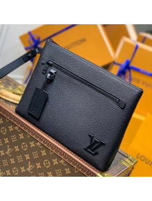 Louis Vuitton Men's Aerogram Matte iPad Pouch M69837 Black 2021