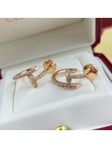 Cartier Juste un Clou Earrings with Crystal Pink Gold 2021