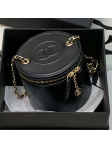 Chanel Lambskin Small Vanity Bag with Chain AP2193 Black 2021