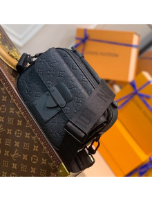 Louis Vuitton S Lock Messenger Bag in Monogram Taurillon Leather M58489 Black 2021