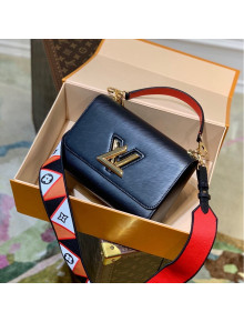 Louis Vuitton Twist MM Bag in Epi Leather M59027 Black 2021