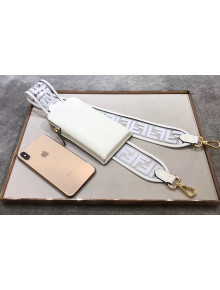 Fendi Strap You FF Transparent Shoulder Strap with iPhone Pocket White 2019