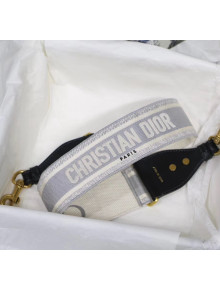 Dior 'Christian Dior' Embroidered Strap Gray 2020