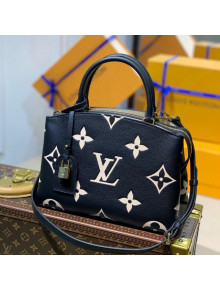 Louis Vuitton Petit Palais Tote Bag in Monogram Leather M58913 Black/Beige 2021