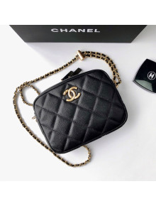 Chanel Lambskin Mini Camera Case AS2856 Black 2021