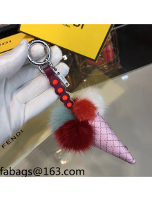 Fendi Ice Cream Bag Charm and Key Holder Pink 2021