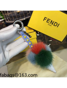 Fendi Ice Cream Bag Charm and Key Holder White 2021