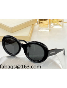 Balenciaga Round Sunglasses BB0073 Black 2022