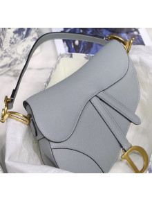 Dior Saddle Bag in Grainy Calfskin Grey Stone 2020