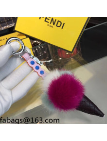 Fendi Ice Cream Bag Charm and Key Holder Black 2021