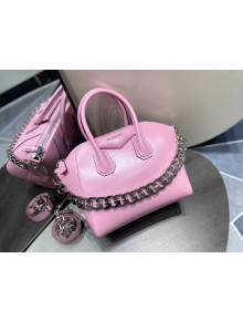 Givenchy Small Antigona Chain Bag in Box Leather Pink 2022