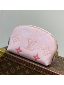 Louis Vuitton Gradient Monogram Leather Cosmetic Pouch M80502 Pink 2021
