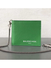 Balen...ga  Explorer Square Wallet with Chain Green 2018
