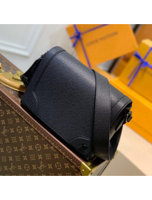 Louis Vuitton Men's New Flap Messenger Bag in Black Taiga Leather M30807 2021