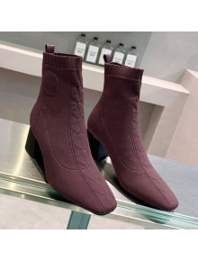 Hermes Volver 60 Ankle Boot with 6cm Heel Burgundy 2021