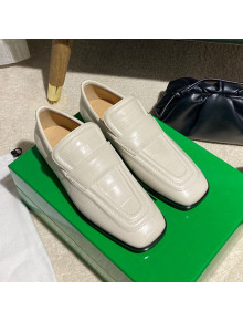 Bottega Veneta Loafers in White Crocodile Calfskin White 2020