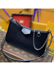 Louis Vuitton Epi Leather Easy Pouch on Strap Mini Bag M80471 Black 2021
