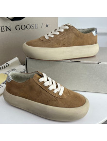 Golden Goose GGDB Space-Star Sneakers in Tobacco-Colored Suede 04
