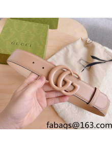 Gucci Aria GG Marmont Leather Belt 4cm All Pink 2021 22