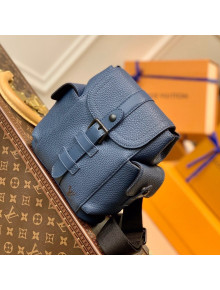 Louis Vuitton Christopher XS Sling Bag in Marine Blue Taurillon Leather M58495 2021