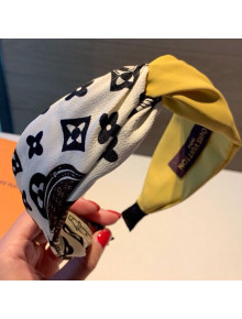Louis Vuitton Monogram Fabric Headband Yellow 2019