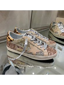 Golden Goose GGDB Super-Star Sneakers in Multicolor Glitter with Star 2022 09