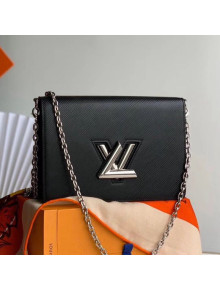 Louis Vuitton Twist Epi Leather Belt Bag/Wallet on Chain WOC M68560 Black 2019