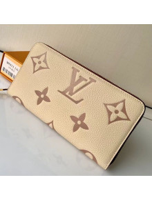 Louis Vuitton Monogram Leather Zippy Wallet M80116 Cream White 2021