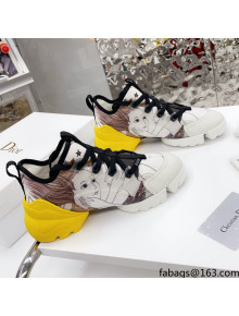 Dior D-Connect Sneaker in Printed Technical Fabric DS33 2021