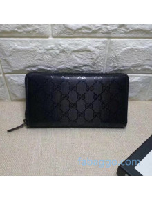 Gucci Men's GG Leather Zippy Wallet 307987 Black 2020