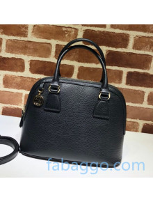 Gucci Leather Top Handle Bag 449662 Black 2020