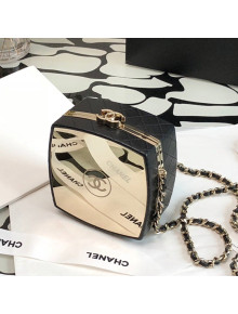Chanel Mirror & Lambskin Evening Case Bag AP2398 Black/Gold 2021