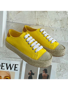 JW Anderson Canvas Espadrille Sneakers Yellow 2021