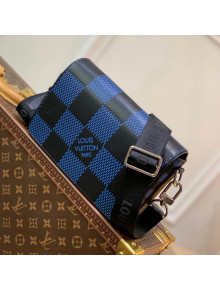 Louis Vuitton Men's Studio Messenger Bag in Navy Damier Infini 3D Leather N50037 2021