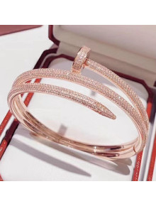 Cartier Juste un Clou Triple Crystal Bracelet Rose Gold 
