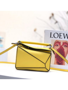 Loewe Puzzle Mini Bag in Smooth Calfskin Yellow 2022 10173