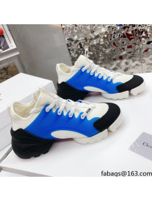 Dior D-Connect Sneaker in Technical Fabric DS17 White/Blue 2021