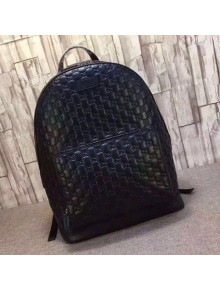 Gucci Black Signature Leather Lackpack 406370 2018