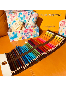 Louis Vuitton Color Pencil Pouch in Monogram Watercolor Multico Canvas 2021
