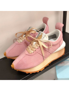 Lanvin Bumpr Suede Sneakers Pink 2021 04 (For Women and Men)