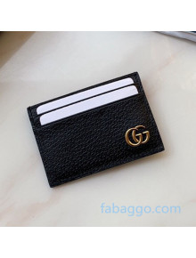 Gucci GG Marmont Leather Card Holder Wallet 436002 Black 2020