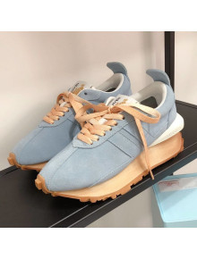 Lanvin Bumpr Suede Sneakers Light Blue 2021 05 (For Women and Men)