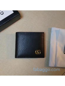Gucci GG Marmont Leather Bi-fold Wallet 428726 Black 2020