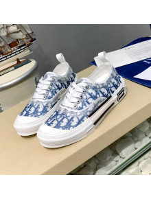 Dior B23 Low-top Sneakers in Blue Oblique Canvas 2021 H06001