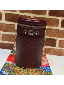 Gucci Quilted Leather Belt Bag 572298 Burgundy 2019