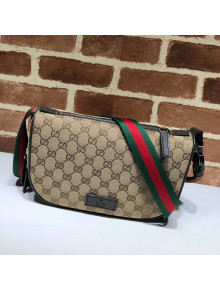 Gucci GG Canvas Shoulder Bag 449132 Beige 2021