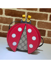 Gucci Children's Ladybug Shaped Handbag 664080 Beige/Red 2021