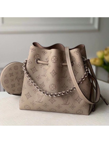 Louis Vuitton Mahina Monogram Perforated Bella Bucket Bag M57068 Galet Grey 2021