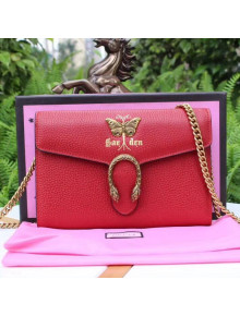 Gucci Garden Butterfly Dionysus Mini Chain Bag 516920 Red 2018